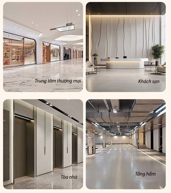 Mẫu thùng rác được sử dụng ở nhiều tòa nhà văn phòng