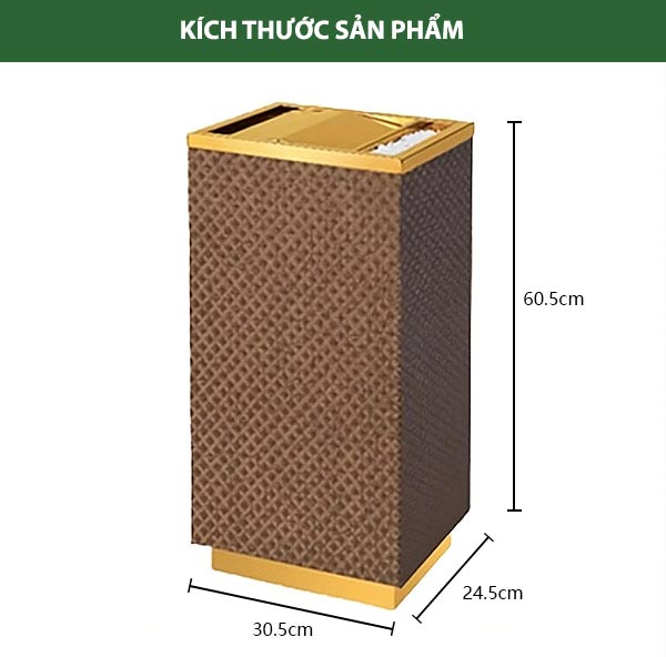 Thùng rác có kích thước nhỏ  gọn, màu sắc nổi bật