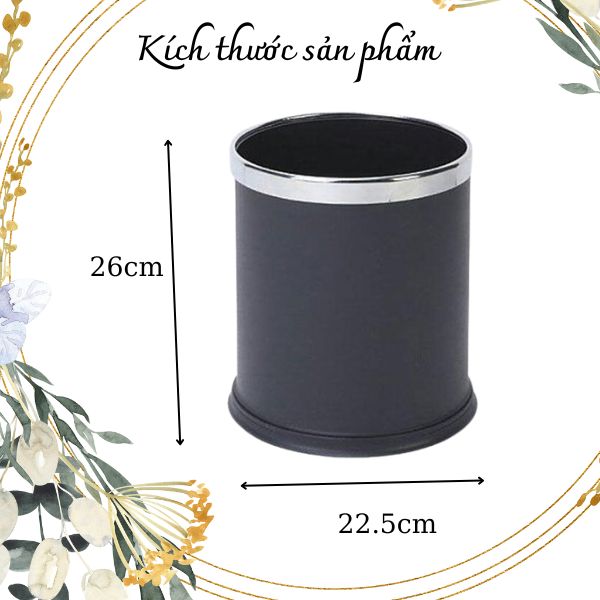 Tham khảo kích thước chuẩn của thùng rác nhựa không nắp