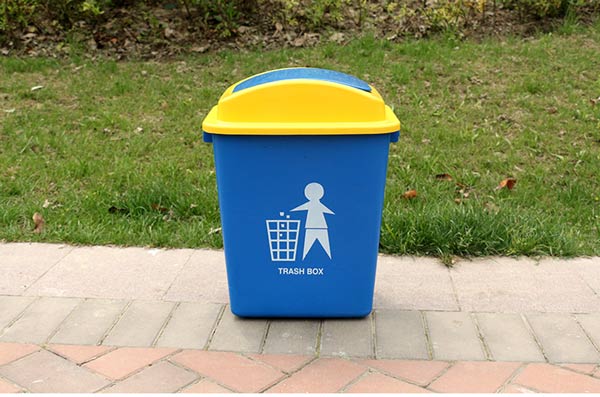 Mua thùng rác 30L loại nắp lật bằng nhựa HDPE của Paloca