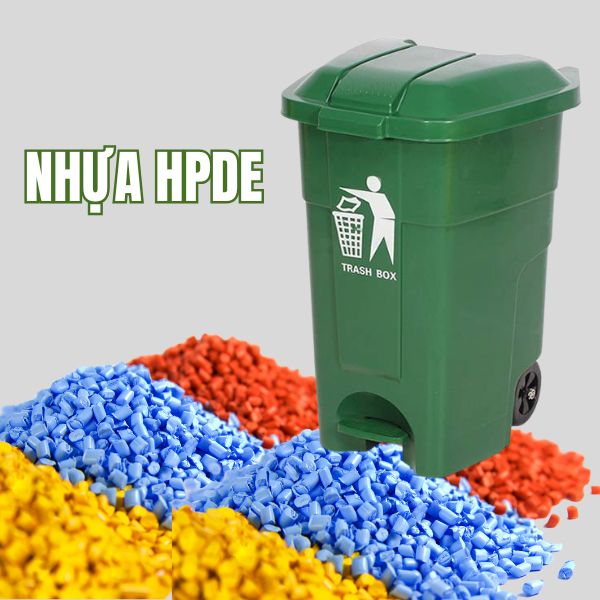 Thùng rác sản xuất từ nhựa HDPE cao cấp