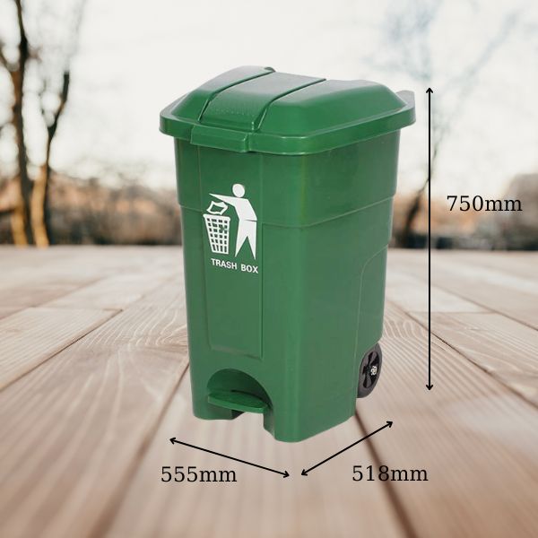 Thiết bị thùng rác đạp chân có kích thước hợp lý