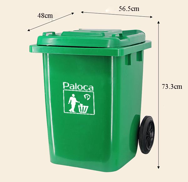 Kích thước thùng rác nhựa