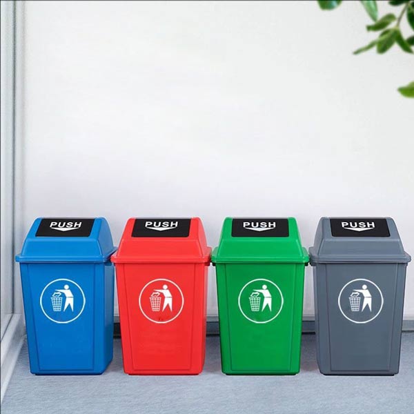 Mẫu thùng rác nhựa nắp đẩy sở hữu dung tích 20L