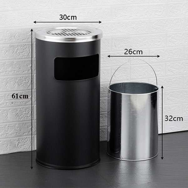 Kích thước thùng rác gạt tàn tòa nhà