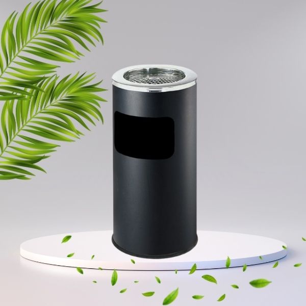 Thùng rác gạt tàn cửa xả rác bên hông