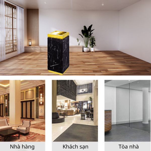 Mẫu thùng rác đảm bảo phù hợp mọi không gian sang trọng