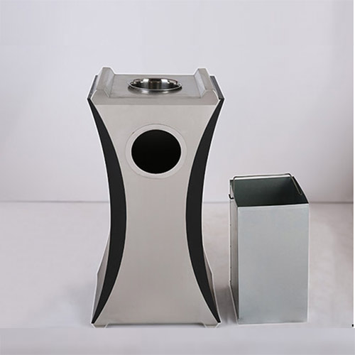 Hình ảnh thực tế mẫu thùng rác gạt tàn cao cấp của Paloca