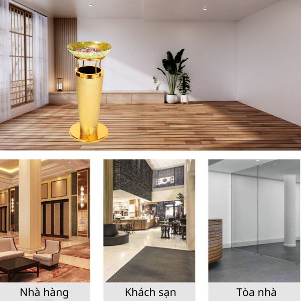 Thùng rác đẹp, hiện đại sử dụng ở nhiều không gian
