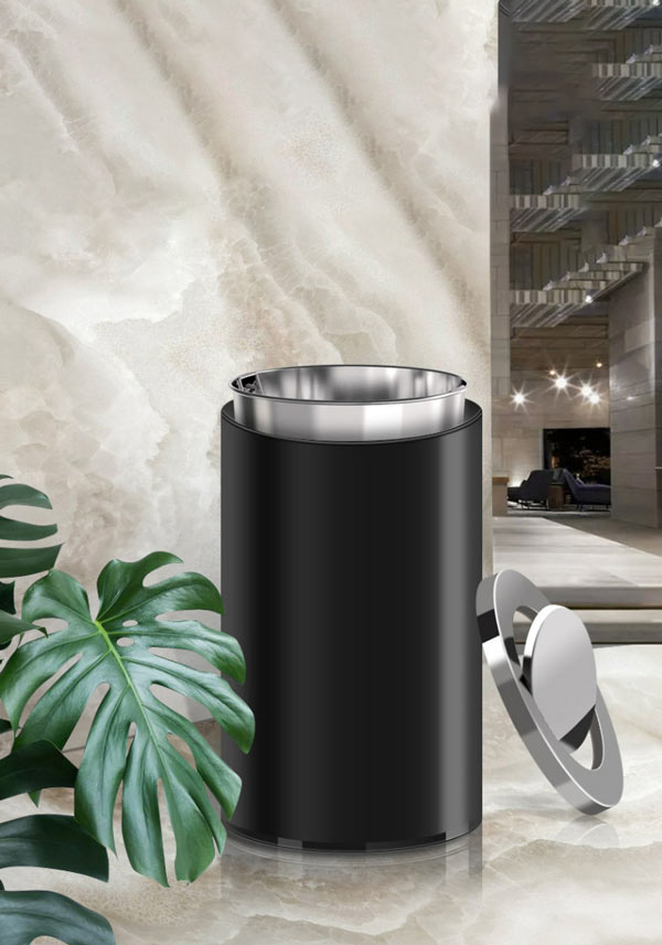 Nắp lật có thể tháo rời, thùng bên trong là sọt tôn hoa