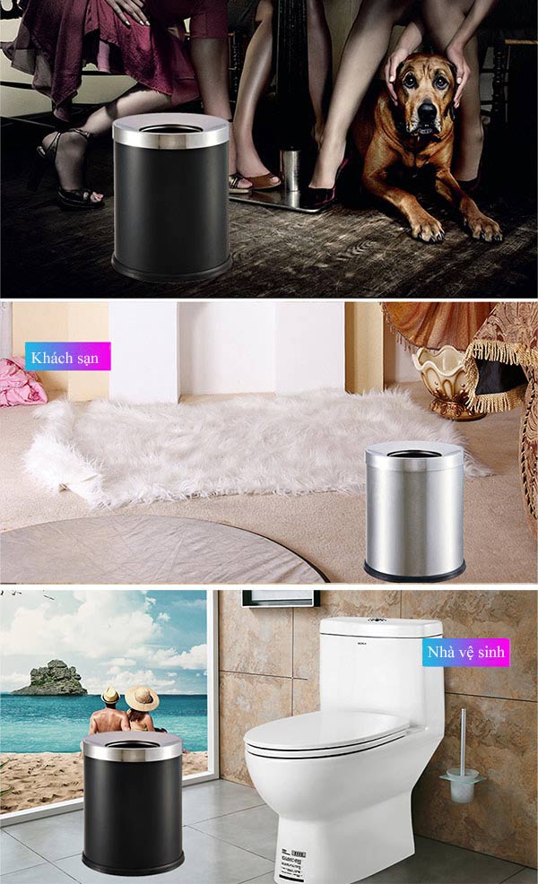 Mẫu thùng rác sử dụng hiệu quả ở nhiều không gian