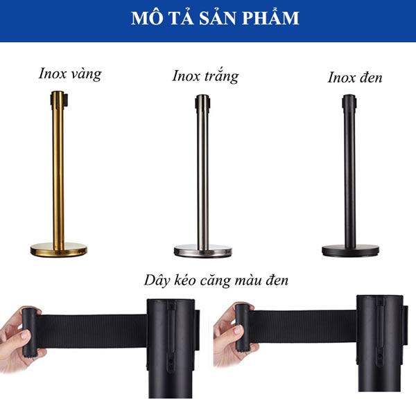 Thân trụ tròn với 3 phiên bản màu sắc