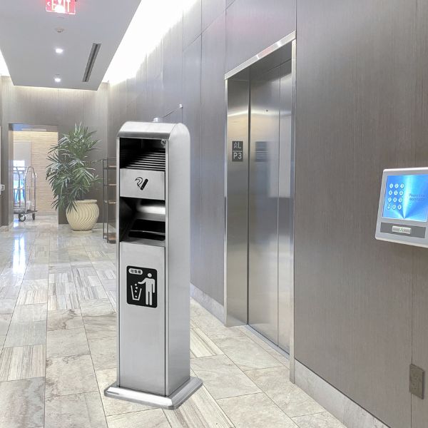 Mẫu trụ gạt tàn thuốc lá dùng tại không gian công cộng