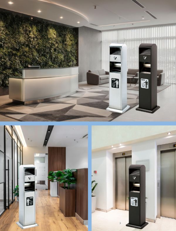 Các không gian nên trang bị cây gạt tàn inox