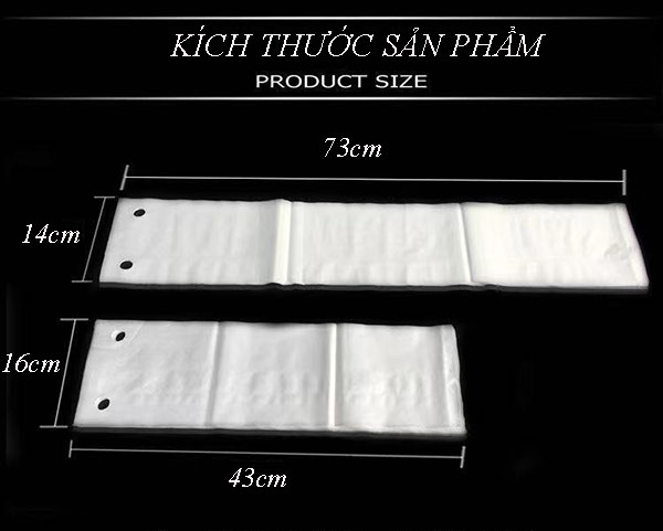 Kích thước 2 loại nylon ngắn dài bọc ô