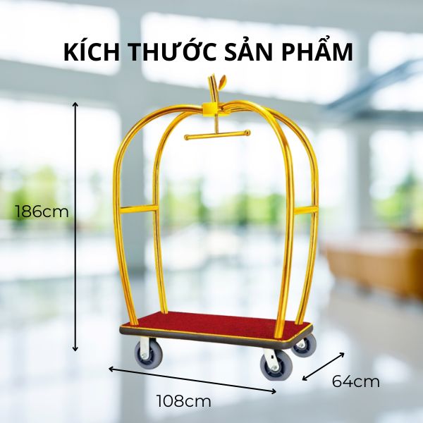 Tham khảo nhanh kích thước xe đẩy hành lý