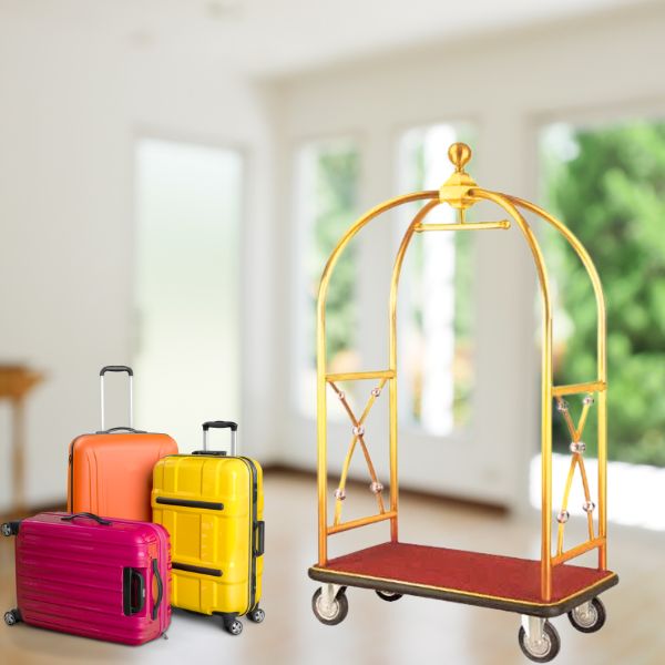 Mẫu xe đẩy hành lý khung vòm kiểu dáng lồng chim