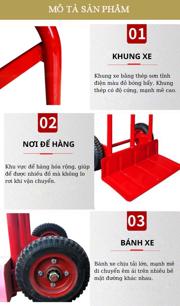 Tìm hiểu đặc điểm của xe đẩy hàng