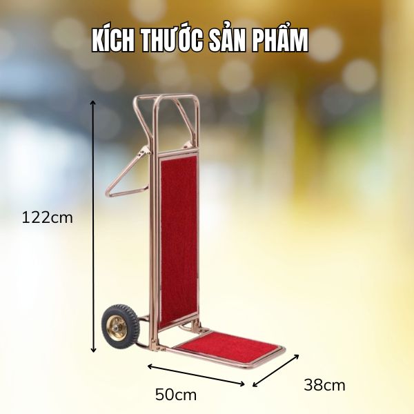 Kích thước xe đẩy hành lý 2 bánh