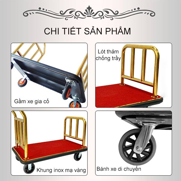 Các đặc điểm thiết kế xe chở hành lý cao cấp