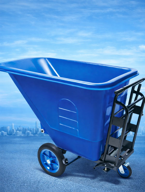 Mẫu xe thu gom rác thải thùng nhựa 350L