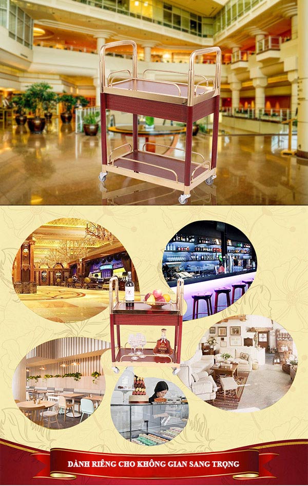 Paloca luôn cung cấp xe đẩy phục vụ rượu nhà hàng chất lượng