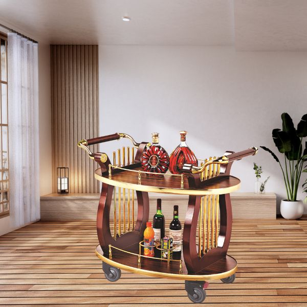 Mẫu xe đẩy rượu vang, trà, đồ uống trong nhà hàng