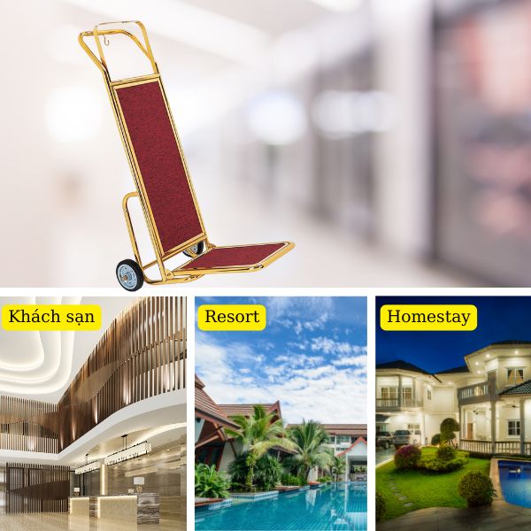 Xe chuyển hành lý chủ yếu dùng trong khách sạn