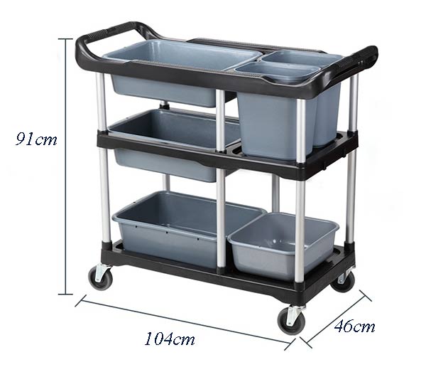 Kích thước 2 mẫu xe dọn bàn