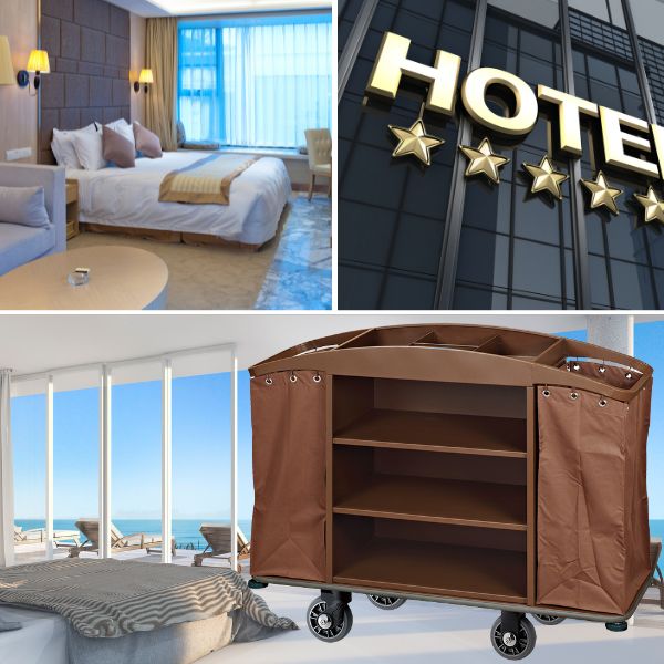 Xe làm buồng phòng được sử dụng ở các không gian sang trọng