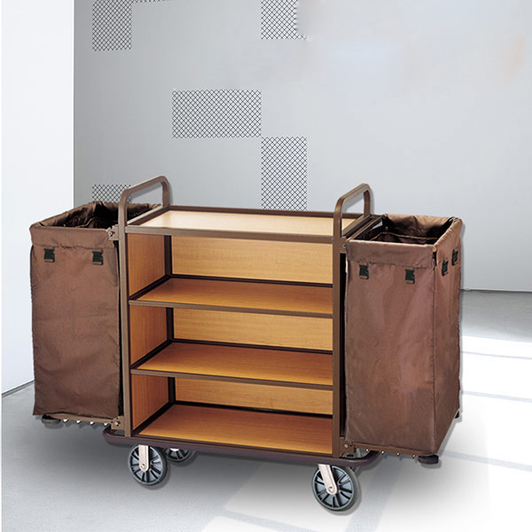 Mẫu xe dọn buồng phòng ngăn gỗ của Paloca