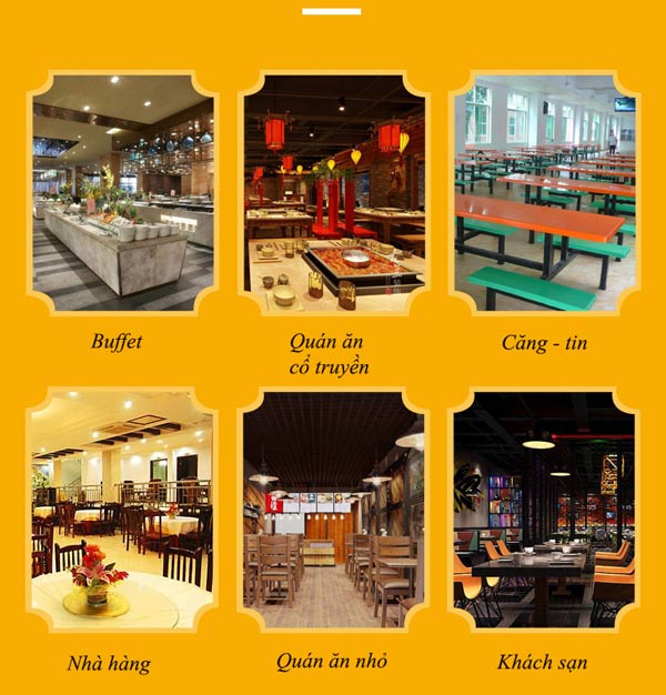 Xe dọn bàn được sử dụng ở nhiều không gian