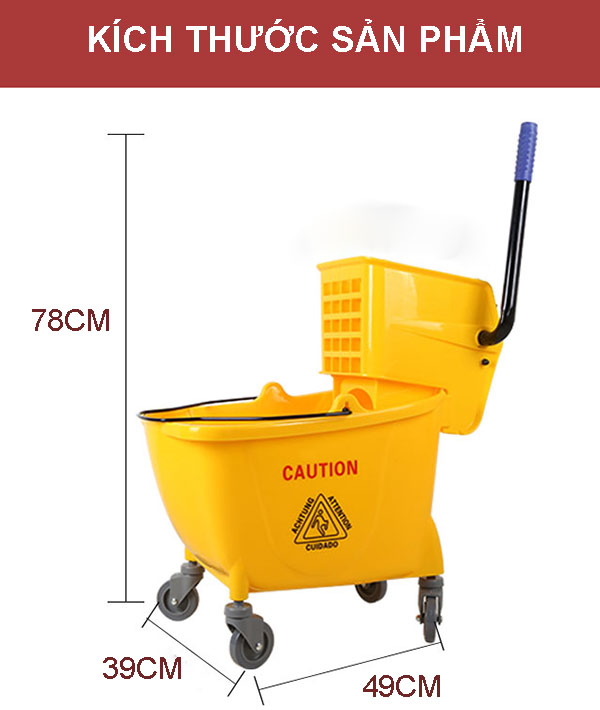 Kích thước xe vắt móp 36L