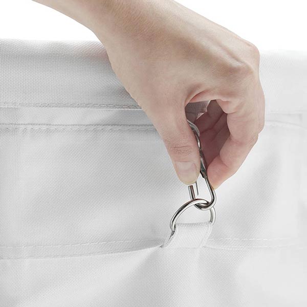 Móc nối túi vải với khung xe inox