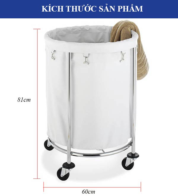 Kích thước xe đẩy giặt là
