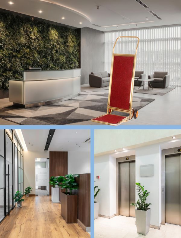 Xe đẩy hành lý chữ L phù hợp với không gian nhỏ, hẹp