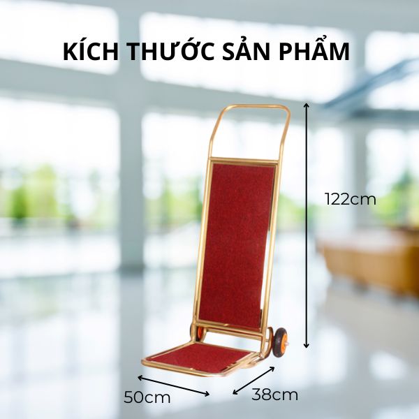 Kích thước xe kéo vận chuyển hành lý