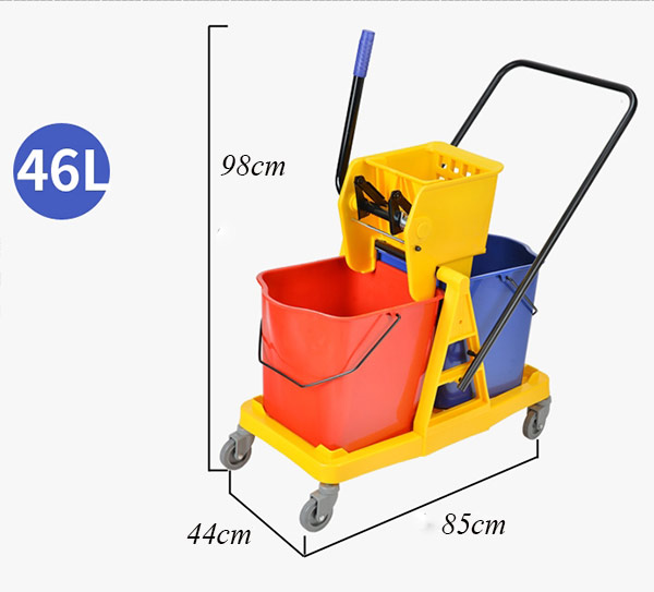 Kích thước xe vắt móp đôi dung tích 46L