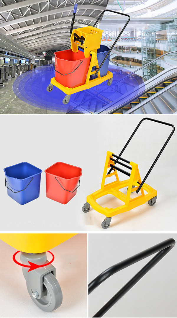 Đặc điểm của xe vắt nước lau nhà 2 xô