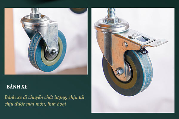 Thiết kế bánh xe phù hợp cho việc di chuyển