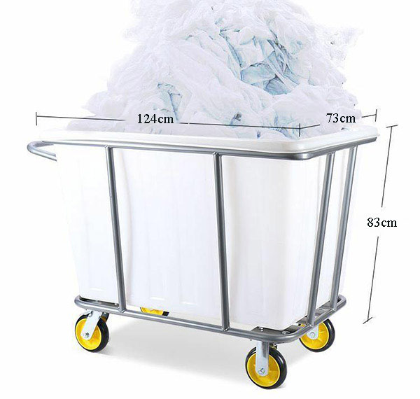 Kích thước xe nhựa chở đồ giặt là