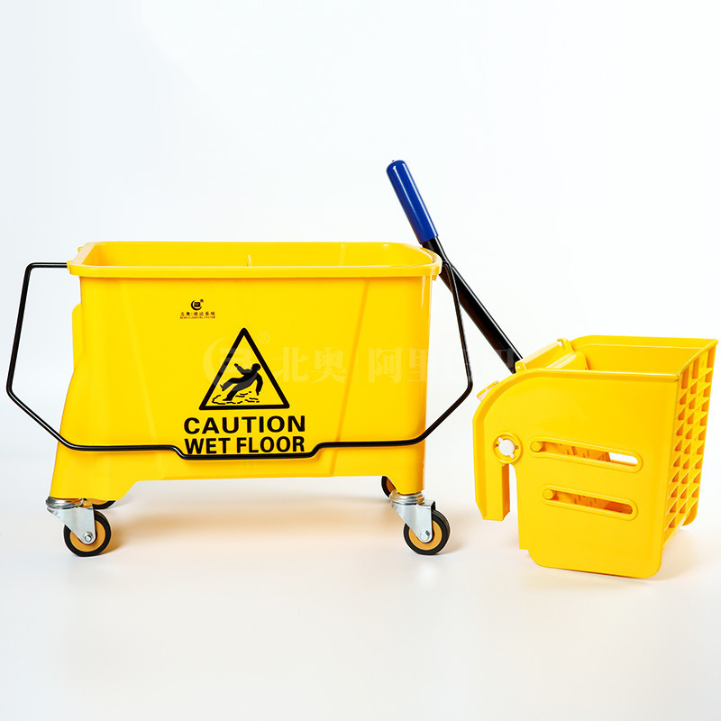 Thiết kế xe vắt nước lau sàn 1 xô đơn giản