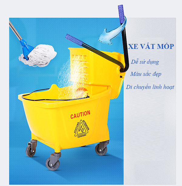 Mẫu xe vắt móp 1 xô 32L