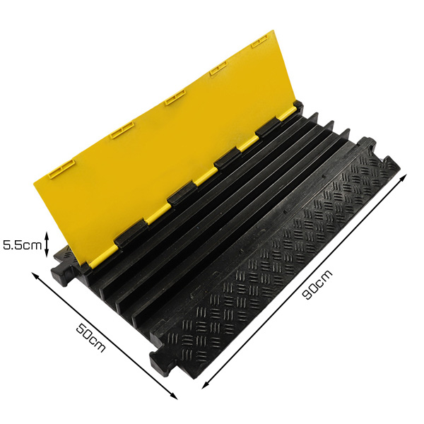Gờ giảm tốc cao su bảo vệ cáp 4 rãnh