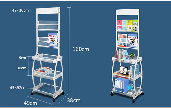 Kích thước giá để tạp chí văn phòng