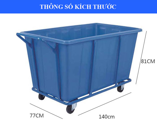 Kích thước xe giặt ủi bằng nhựa