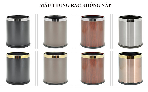 Mẫu thùng rác không nắp Paloca