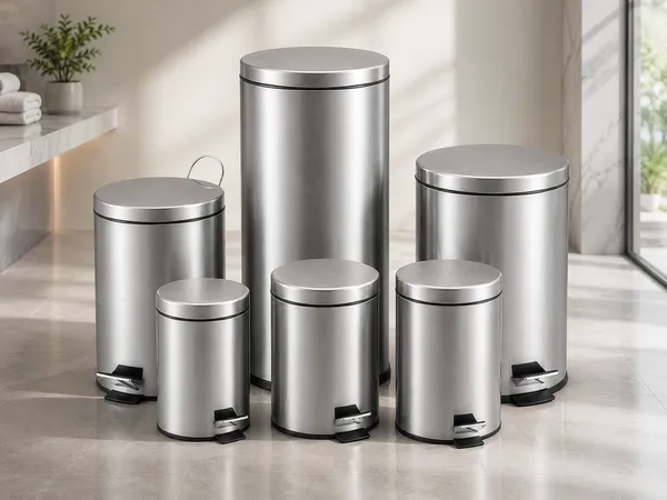 Thùng rác inox đạp chân