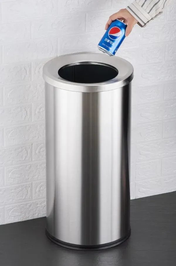 Thùng rác inox không nắp