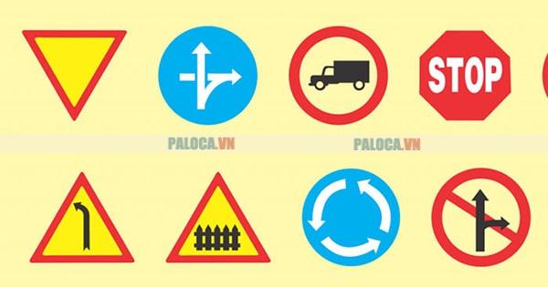 Biển báo cấm viền đỏ, nền trắng cấm các trường hợp đi sau quy định